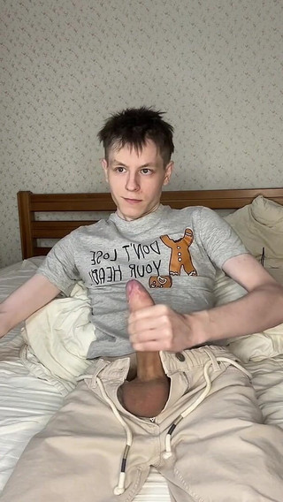 Three Days Abstinence Ends in Twink Bed Flooding