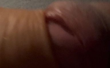 Cock Playing with Foreskin Toy