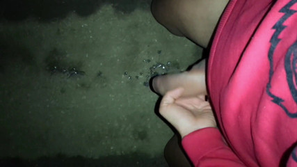 So Horny That I Cum Almost Immediately Just with Semi Hard Cock Backyard