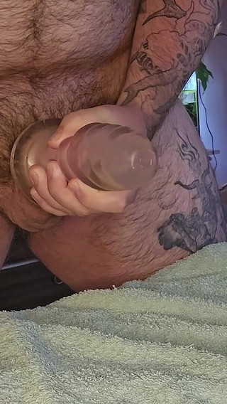 Stepdaddy Bear Tries Out New Clear Toy