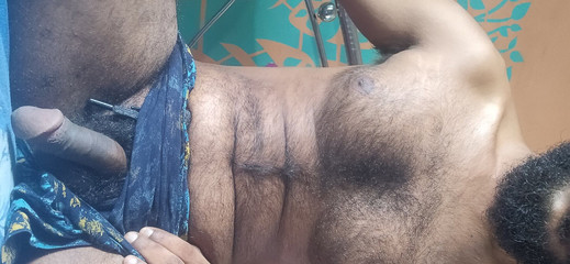 Hairy Boy Play with His Dick and Nipples