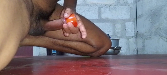 Horny Bengali Boy Tomato Sex