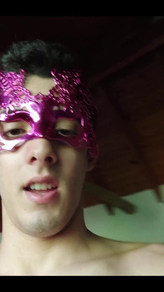 Trying to Pop This Silver Balloon While Jerking off