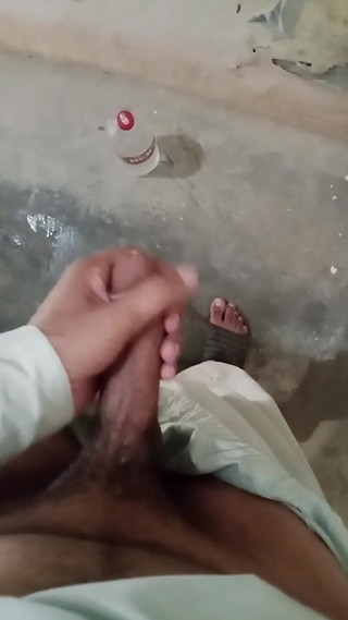 Young Boy Masturbates in the Bathroom