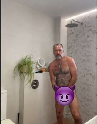 Stepdaddy Shower Time. Empting My Balls for My Boys. Cum Shot and a Great Wank