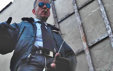 Leather Cop 18