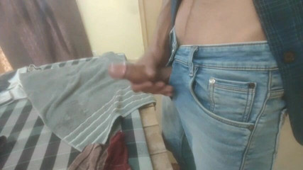 Biggest Cumshot in Jeans