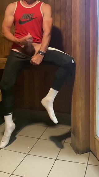 Dilf Jockdad87 Is Horned up in the Sauna Again!