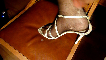 Fucking my wife's nylon socks - what a mess