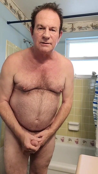 Grandpa Cum in the Shower
