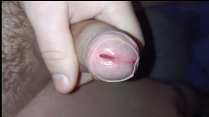 Playing with my foreskin hungry