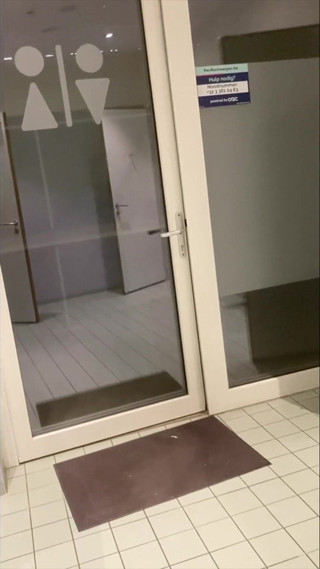 Jacking off in Parking Lot Bathroom in Antwerp