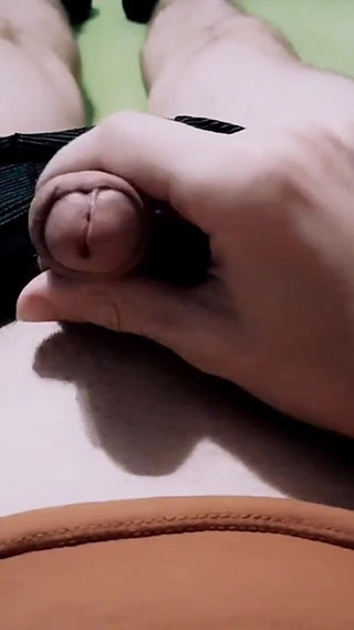 Guy in Boxers Jerking off His Sweet Cock