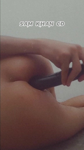 Pakistani Skinny Guy Playing With Ass With Big Black Dildo