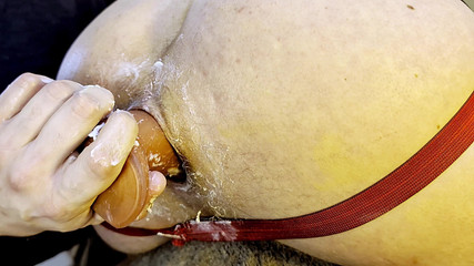 Riding a Fist Dildo and Then Enjoying My Loose Hungry Cunt