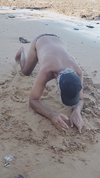 Ladysilva in Bikini on the Beach Very Hot