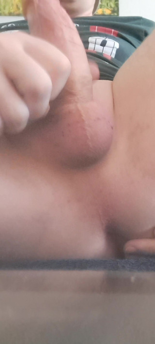 For the First Time with a Large Dildo!