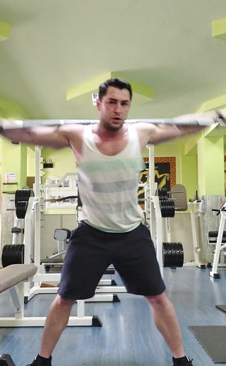 Flexing Muscle and Cumming 91kg