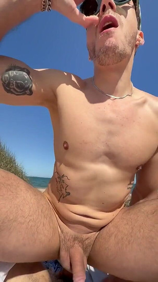 Stepdaddy Fucks Big Ass Muscular Sportsman on the Beach