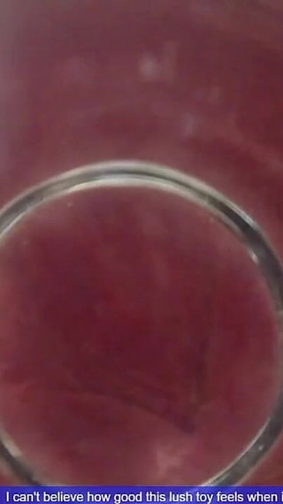 Fat Glass Dildo Inside View