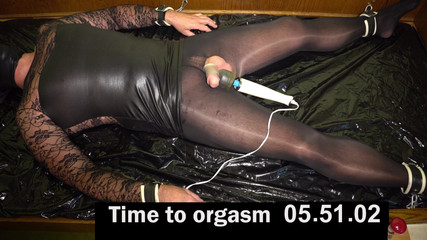 Tied Crossdresser Edged by Random Vibes