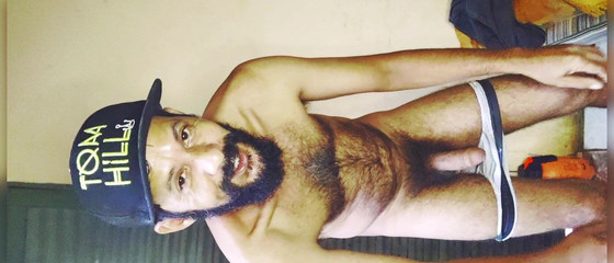 Hairy Exhibitionist Man