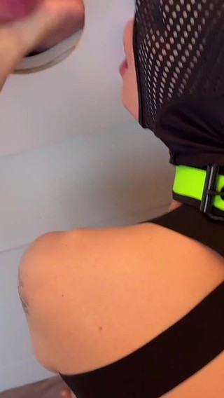 20-year-old Twink Serves Anonymous Tops at the Gloryhole - Bareback Action Included