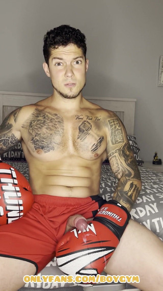 Profesional Boxer, cumming with My Mind