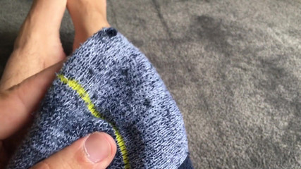 Home From Work Straight to Sniffing My Socks & Worshiping My Own Sweaty Tasty Feet - Manlyfoot