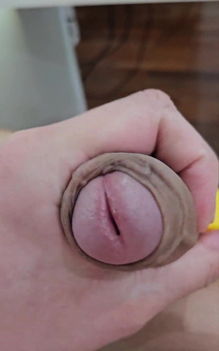 Young Man with a Big Penis Jacking off