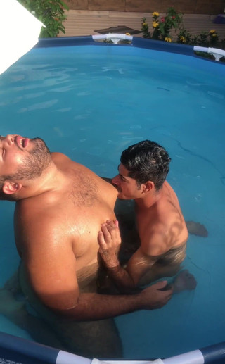 Stepcousin Sucks Nipples and Fat Gay Sucks Cock