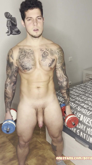 Workout Big Cock Cums