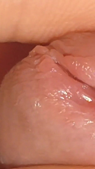 Rough Stepdaddy Using Precum as Lube on Little Dick.