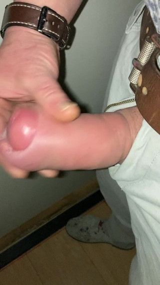 Huge Cock Pumped Foreskin Jerk off