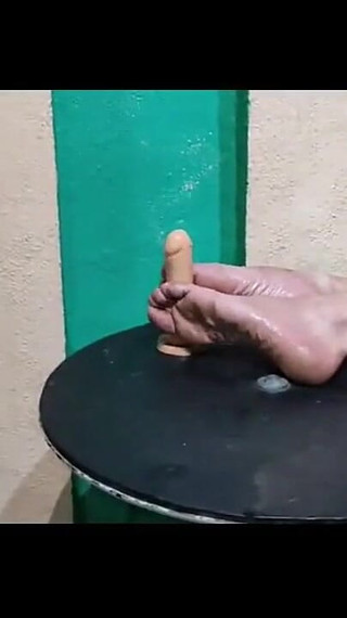 Gresopio Doing Footjob with Dildo 3