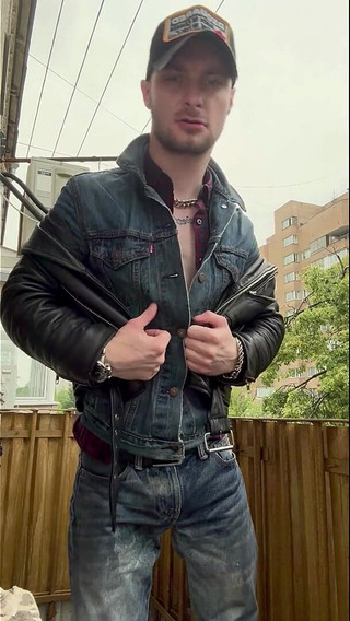 Kinkysirius Wet Rain Shower in Cowboy Outfit