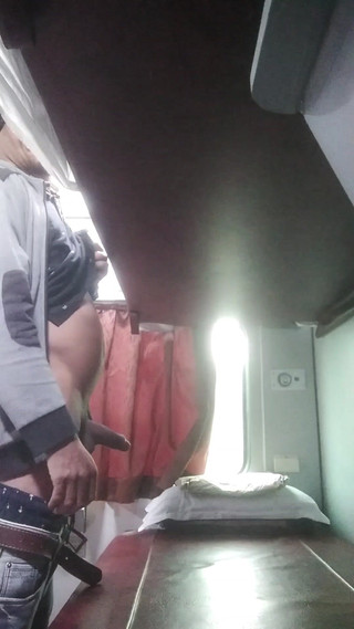 Inside Train Masturbation