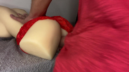 Naughty Hot Man with a Big, Thick Dick Eating His Naughty Doll's Pussy