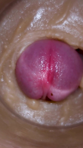 Extreme Close up! Injecting a Large Dose of Sperm Pussy Toy Camera 4K