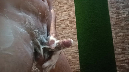 Indian Desi Boy Bathing and Masturbation