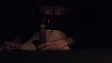 Wife Drives Me Around Town While I Jerk My Cock with My Tits Out