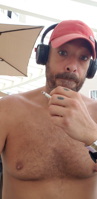 Alpha Smoking by the Pool