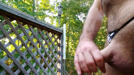 Jon Scarecrow up Close Booty Shots Panty Fetish Big Cumshot