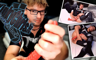 Kinkychrisx in Hips Long Socks Play with a Very Long Toy