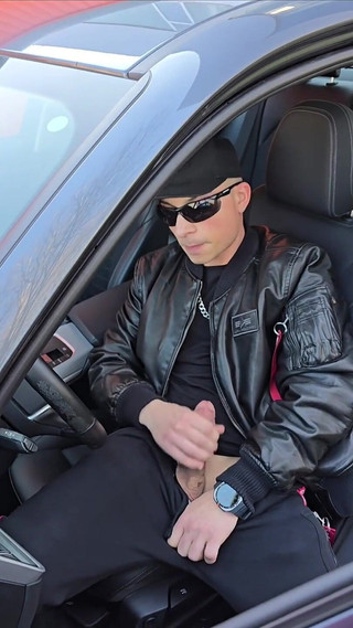 Alpha Gay Car Jerk - Couldn’t Wait to Cum