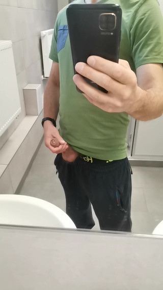 Masturbation in a Bathroom on Air Port