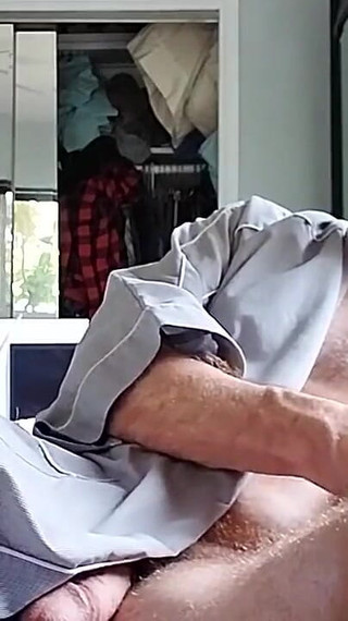 A Visit to Stepdad in His Robe