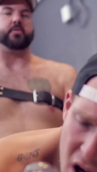 BEARFILMS - Bear Aiden Storm raw fucks bottom Sebastian Sax