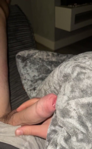 Trying to Have a Sneaky Wank on My Mates Sofa Where Shall I Cum