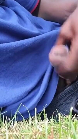 Nata4sex Stroking My Big Black Dick Outdoors Dirty Talk Cumshot